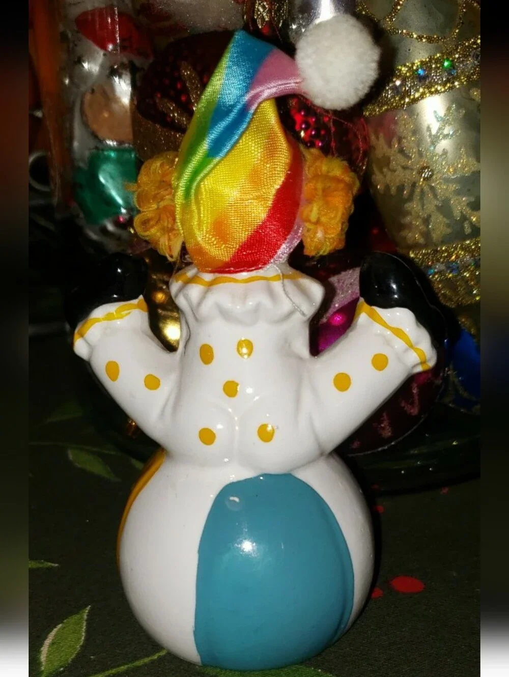Vintage Mischievous Clown Figurine